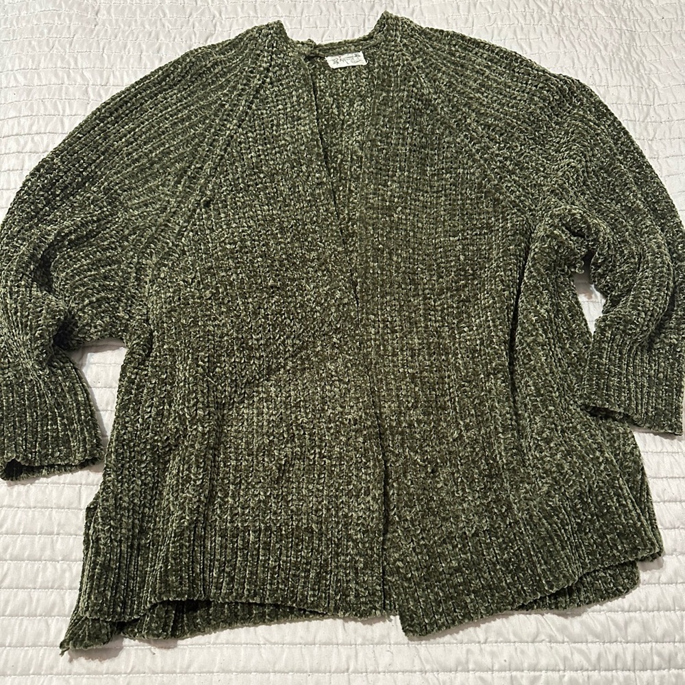 Olive slouchy cardigan